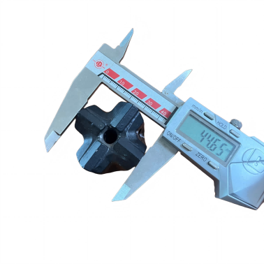 7° 44mm Tapered Cross Bit detailed view showing cross-shaped carbide tips and tapered design