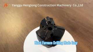 64D22 Three Wing Drill Bit With 64mm Diameter And High Strength For Blast Furnace Taphole Drilling
