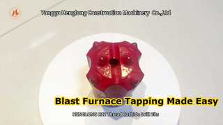 High Precision R32 Carbide Furnace Thread Drill Bit for Blast Furnace Tapping