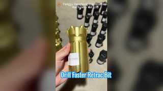 R32 Threaded Retrac Button Bit With 57mm Cutting Diameter Retrac Design For Efficient Rock Drilling