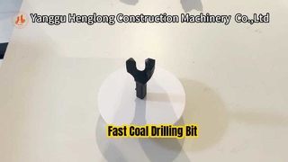 43T Coal Drill Bit With 43mm Diameter T - Type Two Wing Structure 