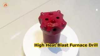 61mm R32 Blast Furnace Drill Bit, High Wear Resistant Carbide Tip, Standard R32 Thread