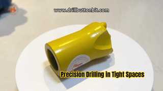 Compact Height 64mm Taper Button Bit   5 Teeth 11° Taper Angle for Medium Hard Rock Drilling   