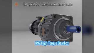 R97 5.5kW Vertical Mount 3 Stage Hardened Helical Inline Geared Motor